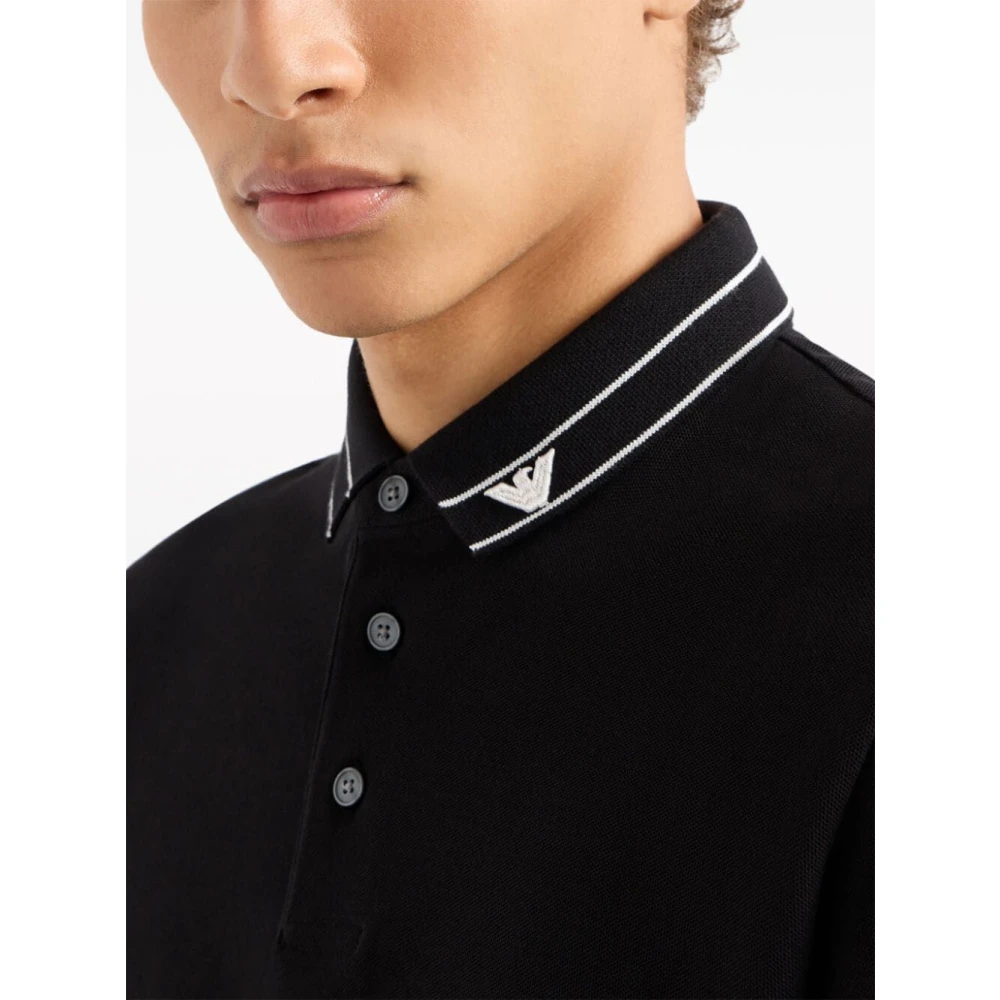 Emporio Armani Polo Shirts Black Heren