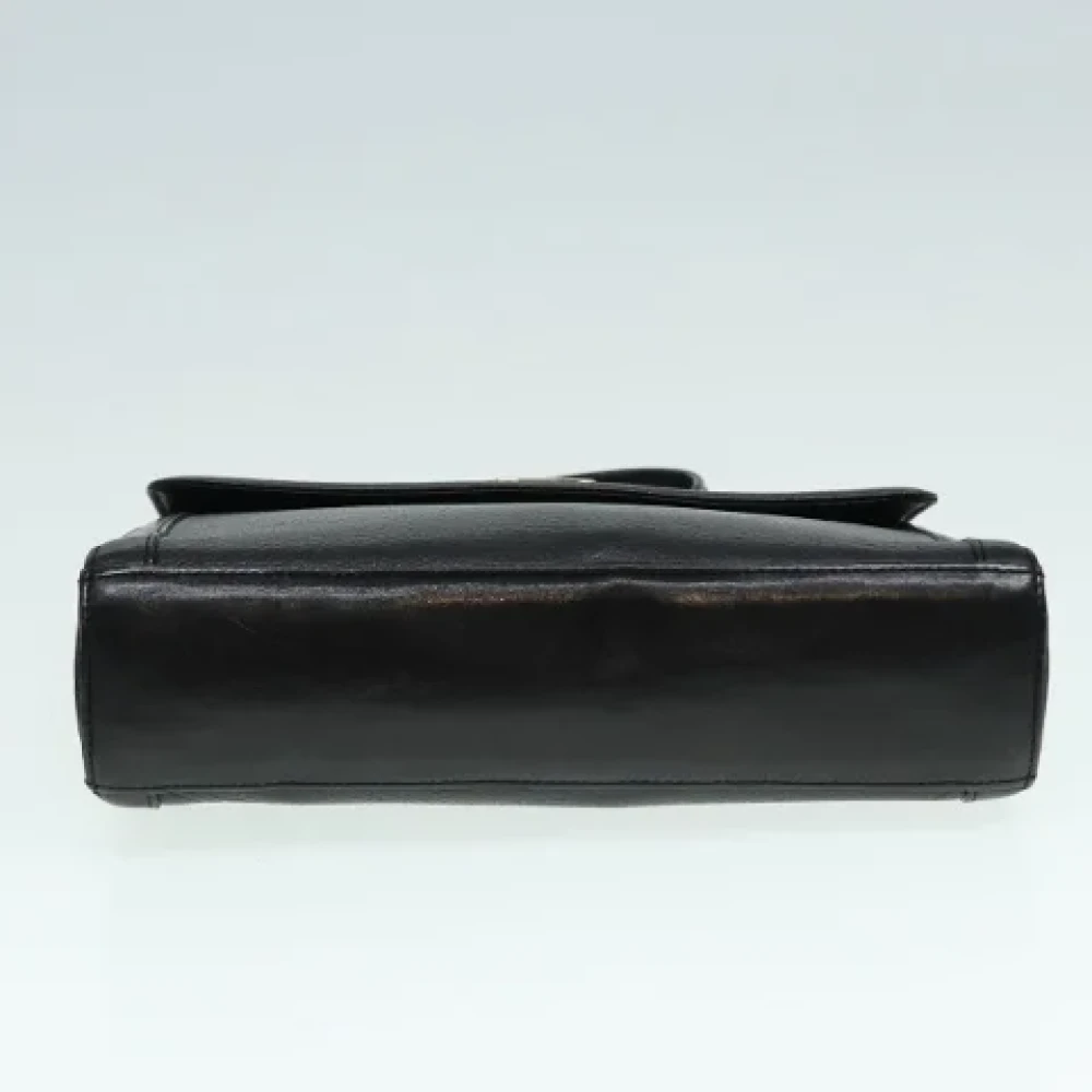 Burberry Vintage Pre-owned Leather handbags Black Dames