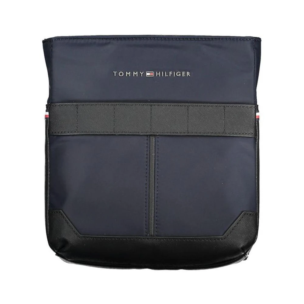Tommy Hilfiger Men's Blue Crossbody Bag With Multiple Compartts