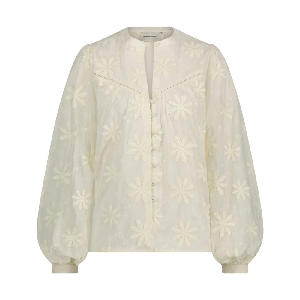 Fabienne Chapot Fiore Lange Mouw Blouse Beige Dames