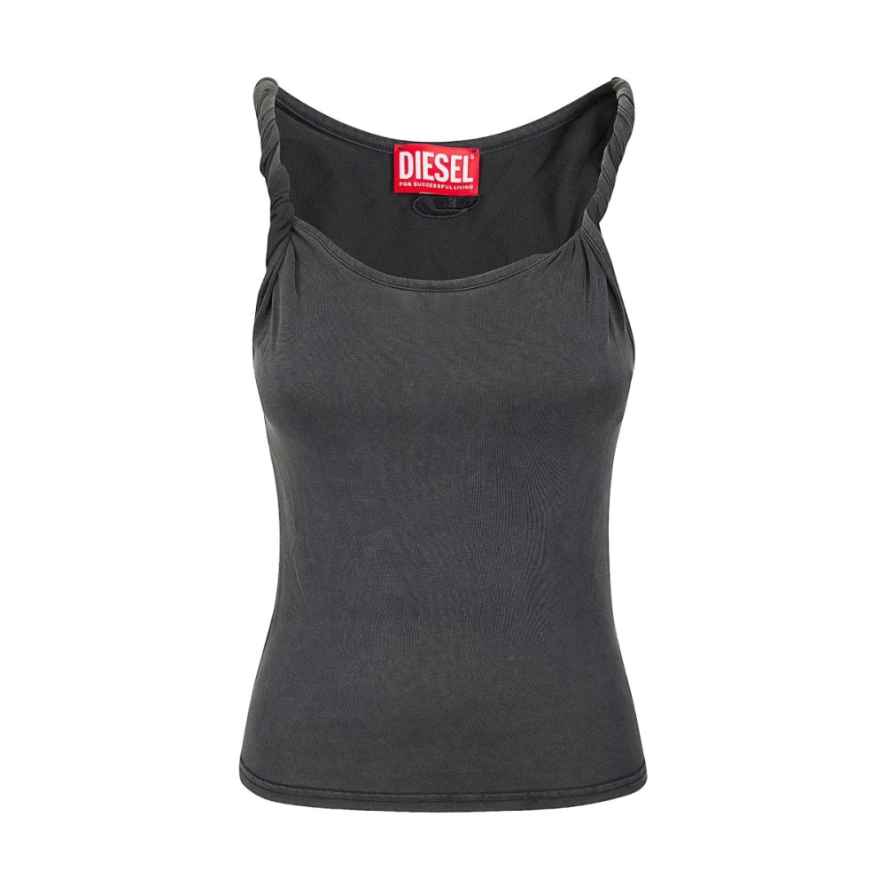 Diesel Damen Schwarz Oberteile, K, Mgröße: