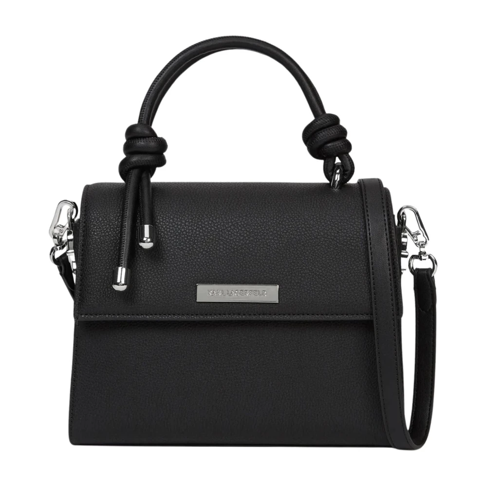 Karl Lagerfeld Black Ikon Crossbody Bag - Female - Handbags - One Size - Bags