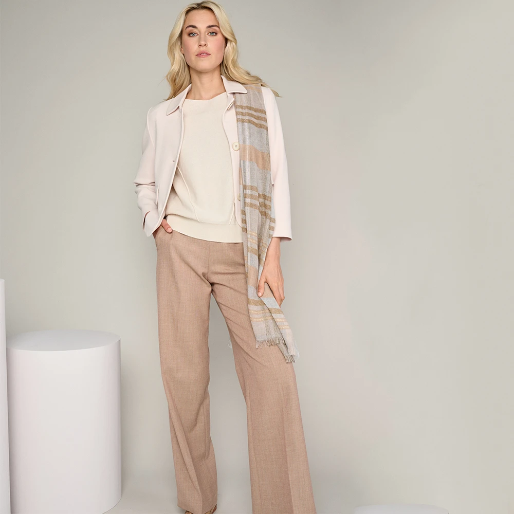 Marie Méro Kameel Wijde Broek Brown Dames