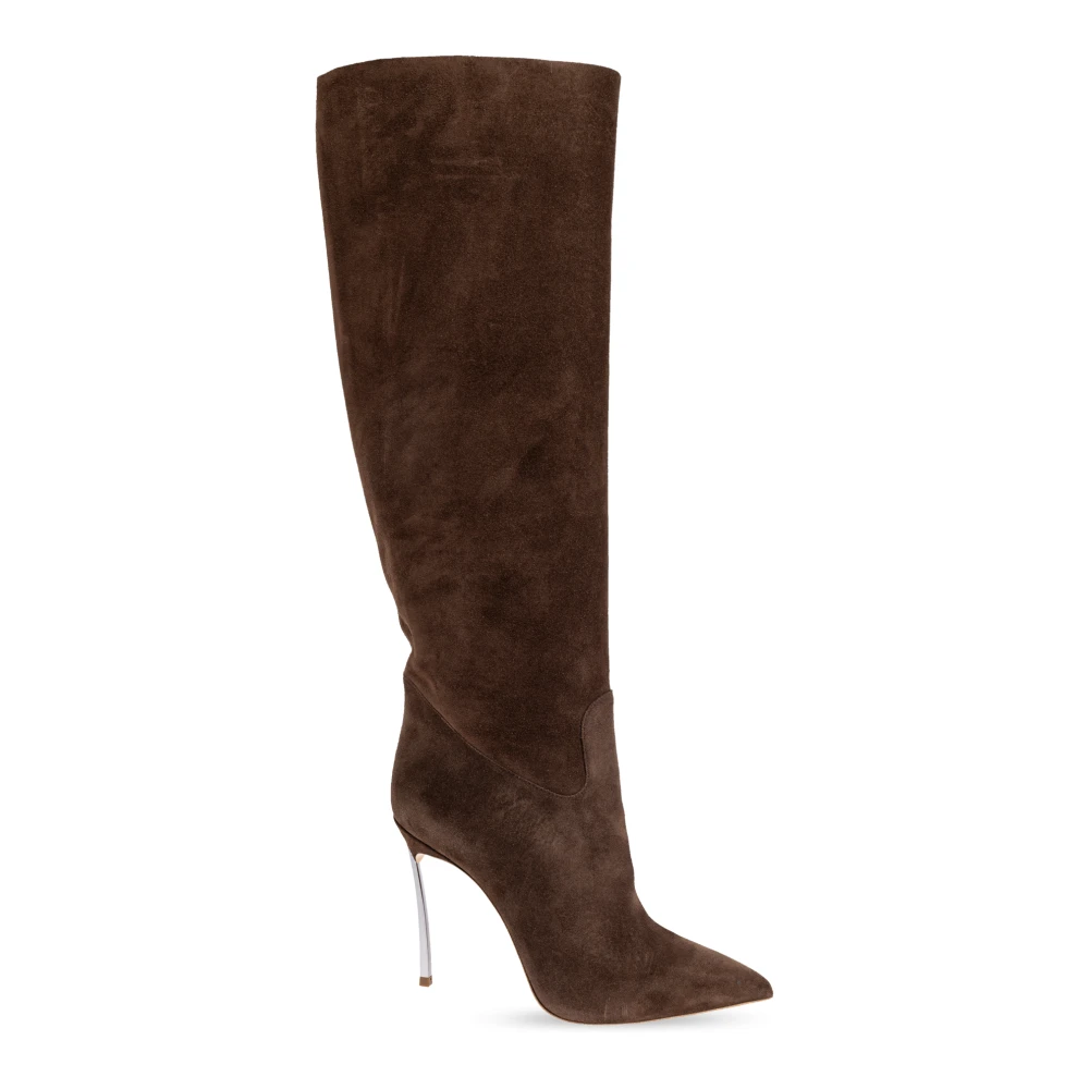Casadei Plonge Boots - Female - High Boots - Brown - 7 Uk - Shoes