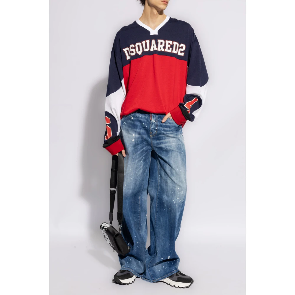 Dsquared2 T-shirt with long sleeves Multicolor Heren