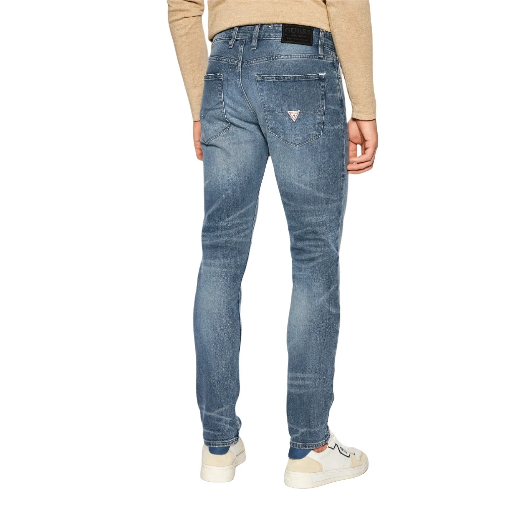 Guess Slim-fit Denim Broek Blue Heren