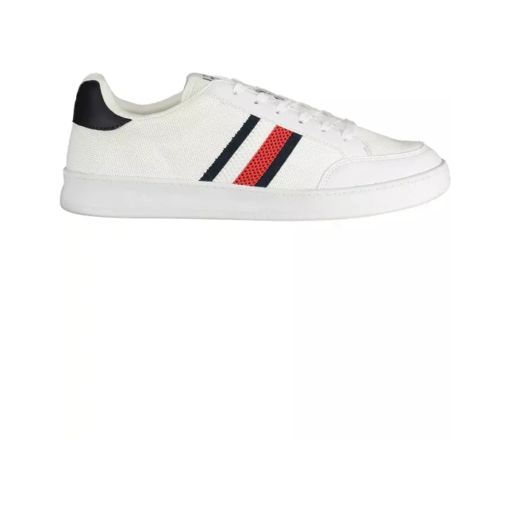 Tommy Hilfiger Men's White Eco-Friendly Logo Sneakers