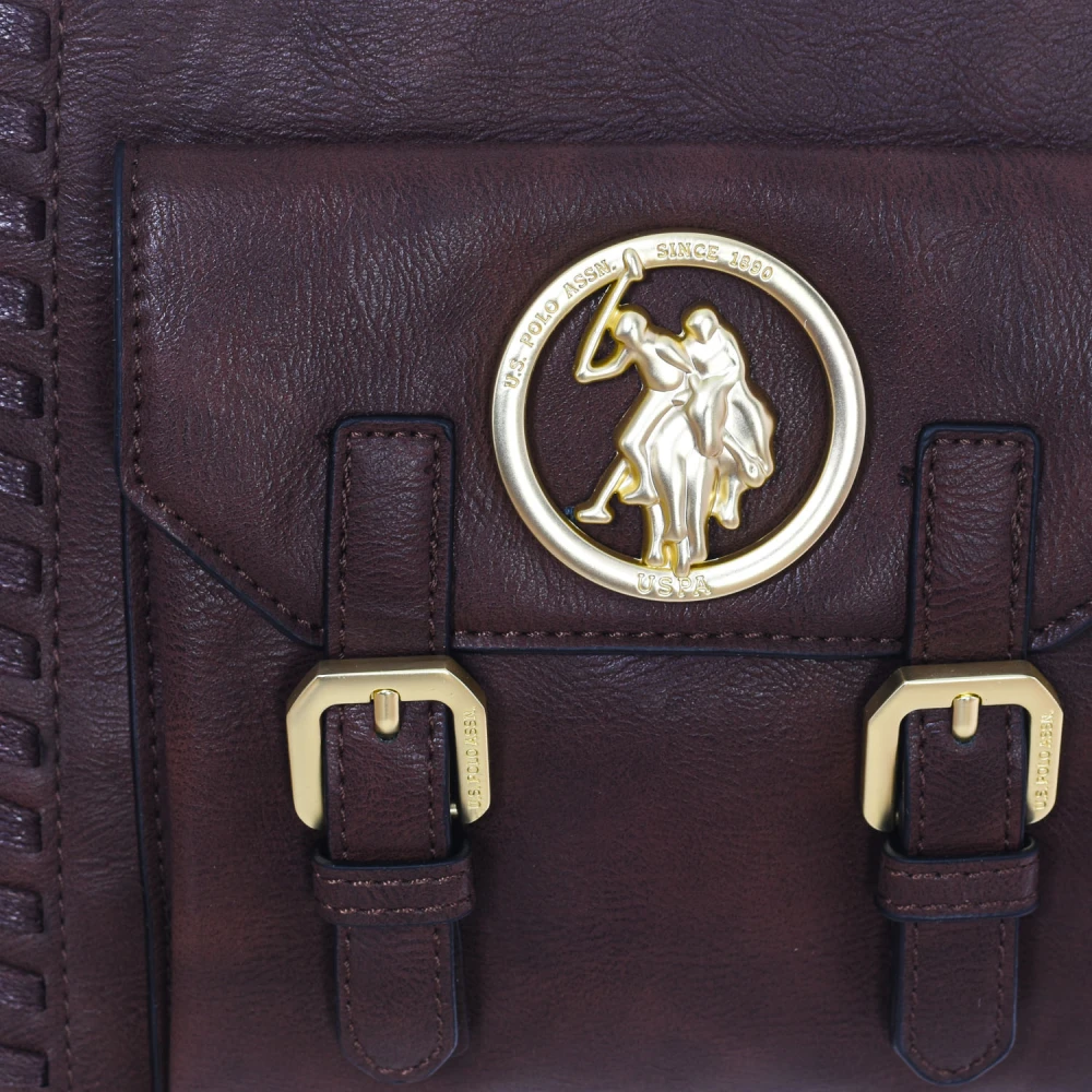 U.s. Polo Assn. Synthetische Crossbody Tas met Ritssluiting Brown Dames