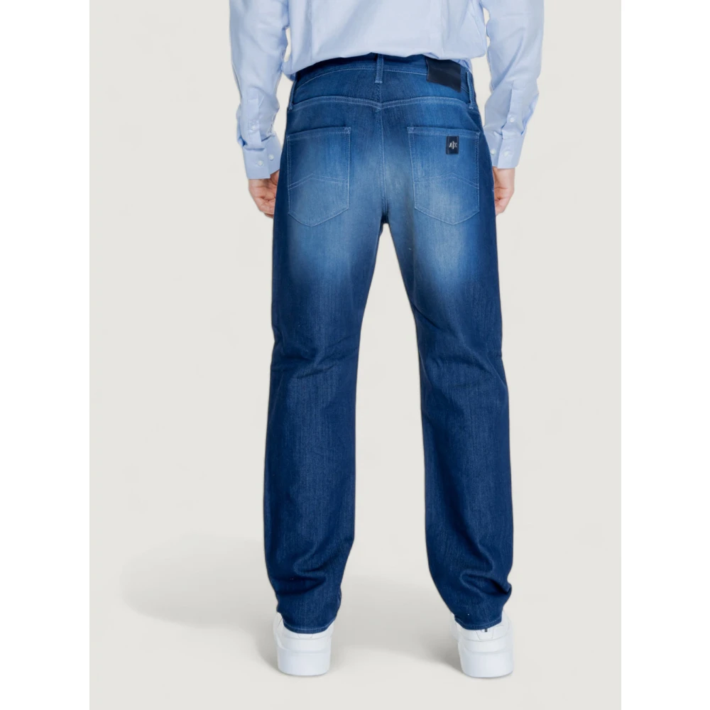 Emporio Armani Blauwe Jeans 5 Zak J13 Stijl Blue Heren