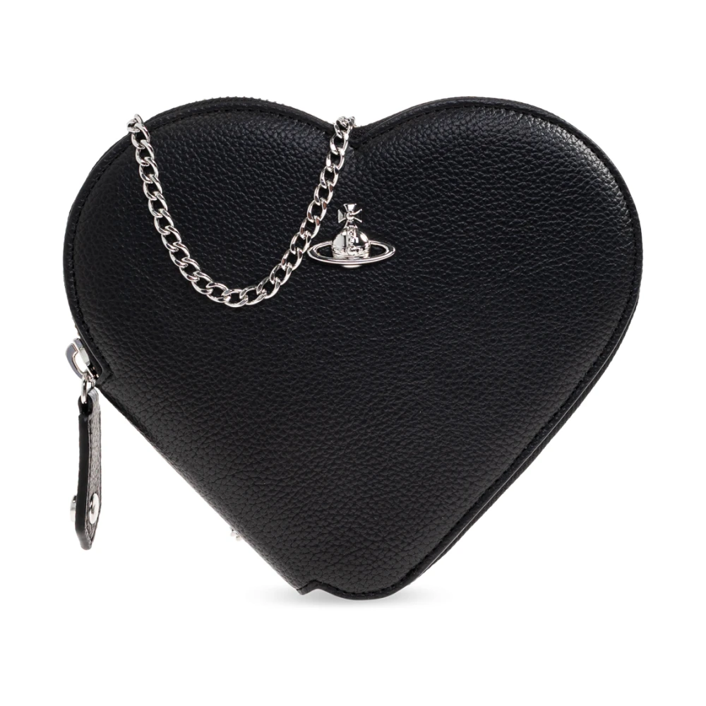 Vivienne Westwood Women's Black Heart Shoulder Bag