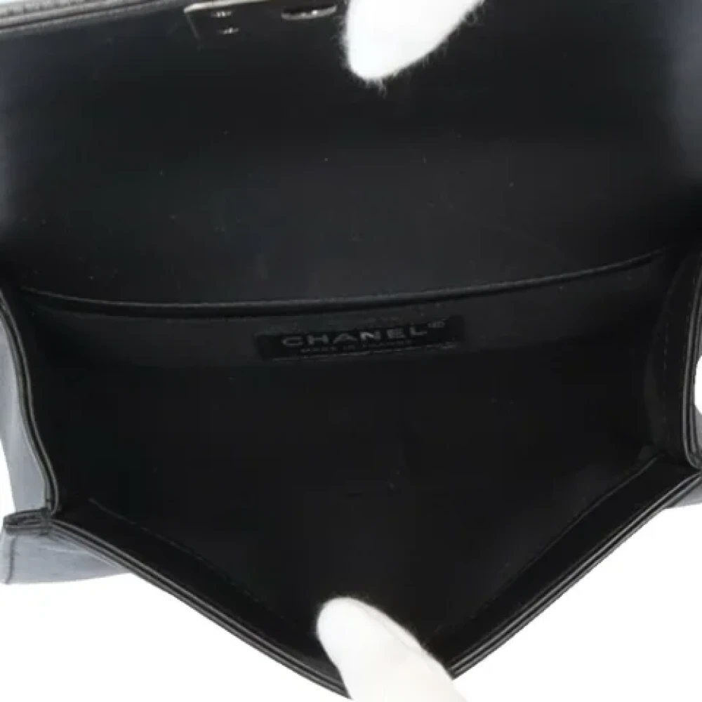 Chanel Vintage Pre-owned Leather shoulder-bags Black Dames