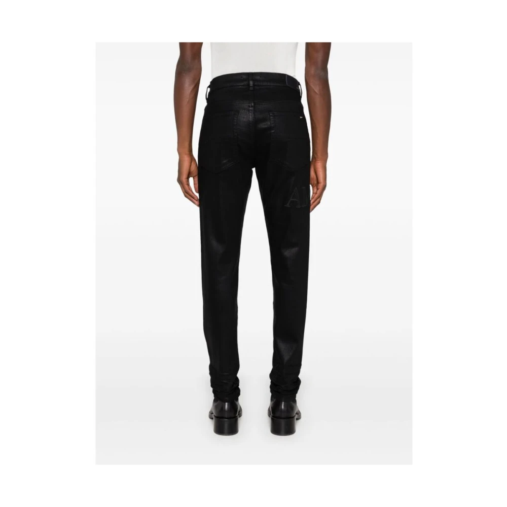 Amiri Zwarte Denim Tapered Leg Jeans Black Heren