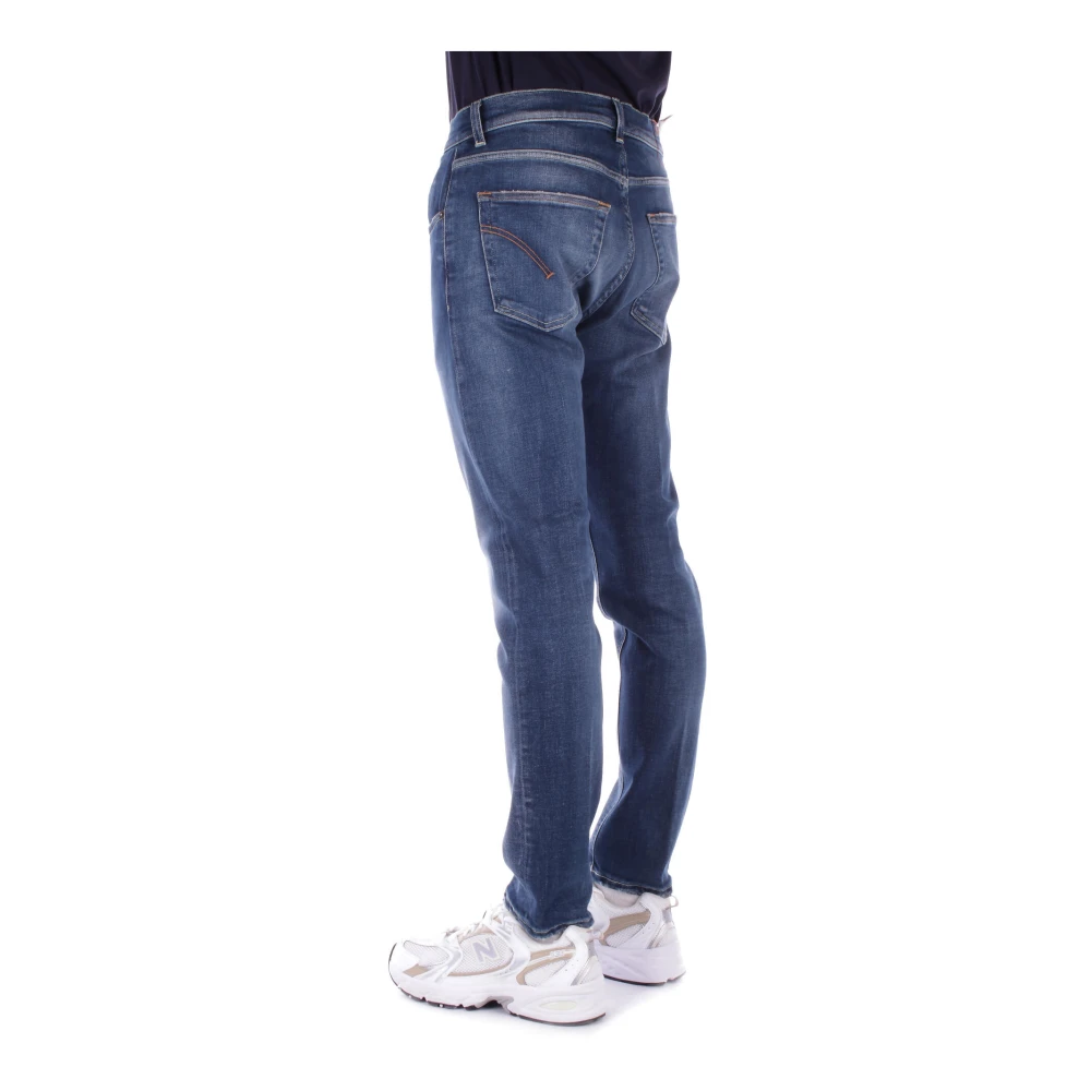 Dondup Denim Jeans met Logo Achterzak Blue Heren