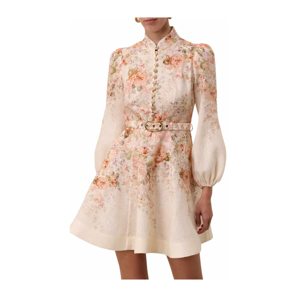 Zimmermann Rococo Floral Mini Jurk Multicolor Dames