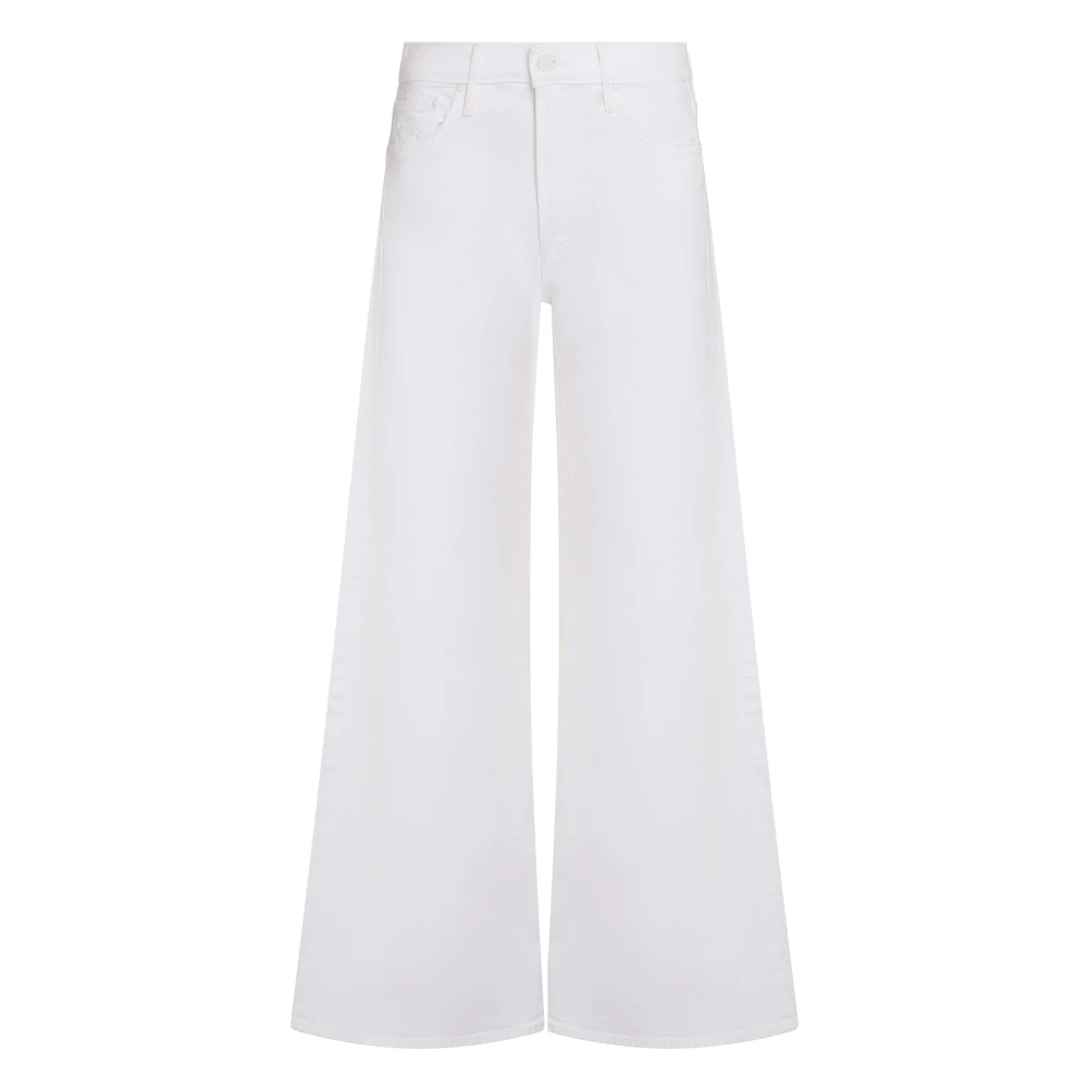 Mother Metalen klinknagels straight-leg jeans White Dames