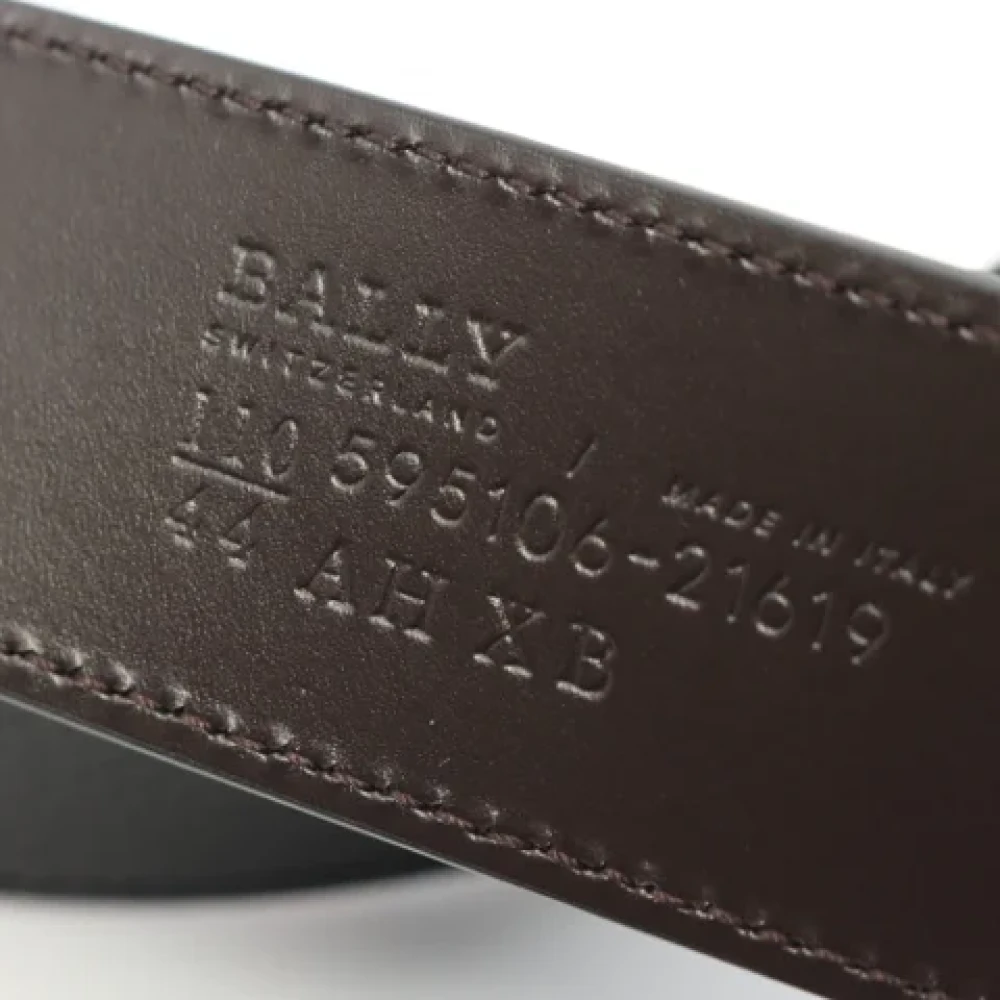 Bally Pre-owned Leather belts Black Heren