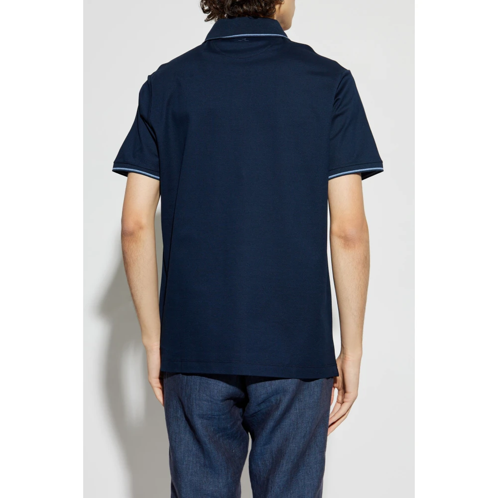 PAUL & SHARK Katoenen polo Blue Heren