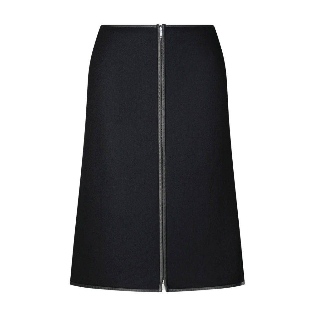 Jil Sander - Falda Midi De Lana - Skirts - Mujer - Negro - S
