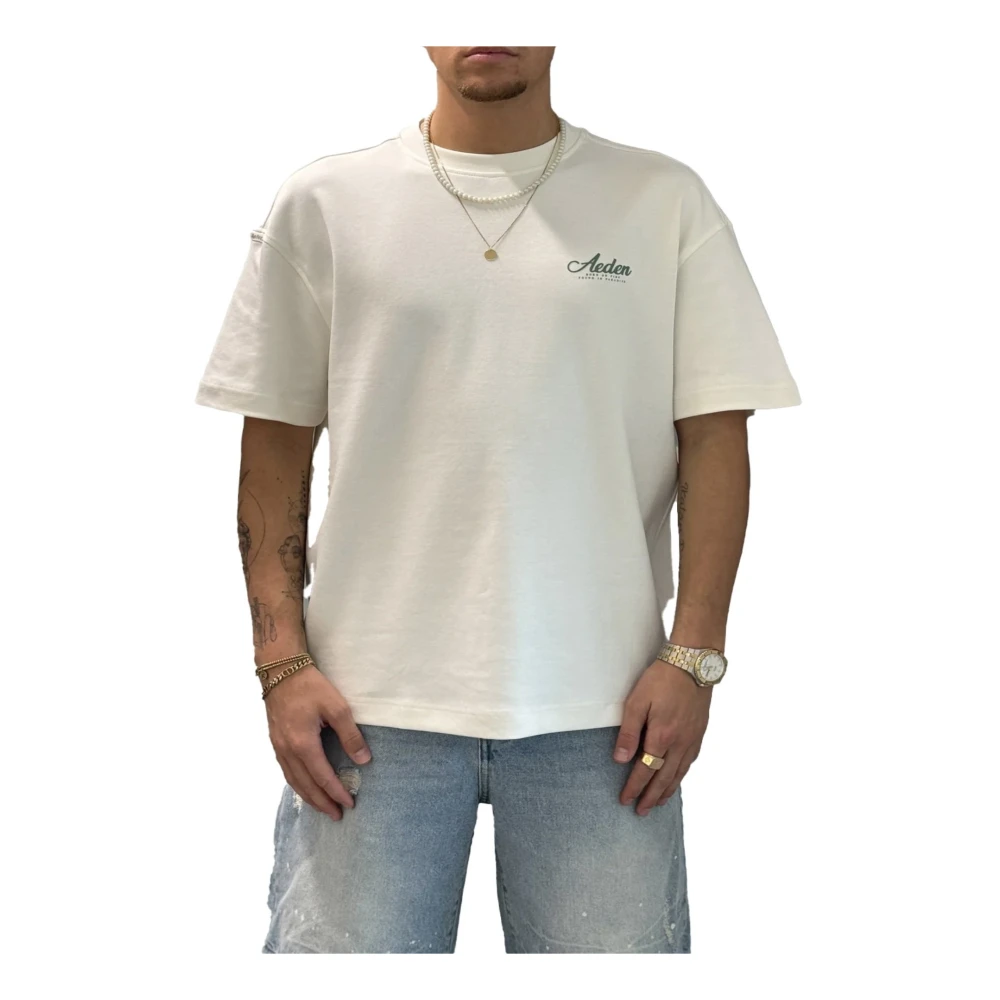 Aeden Stijlvolle Tee Off White Heren