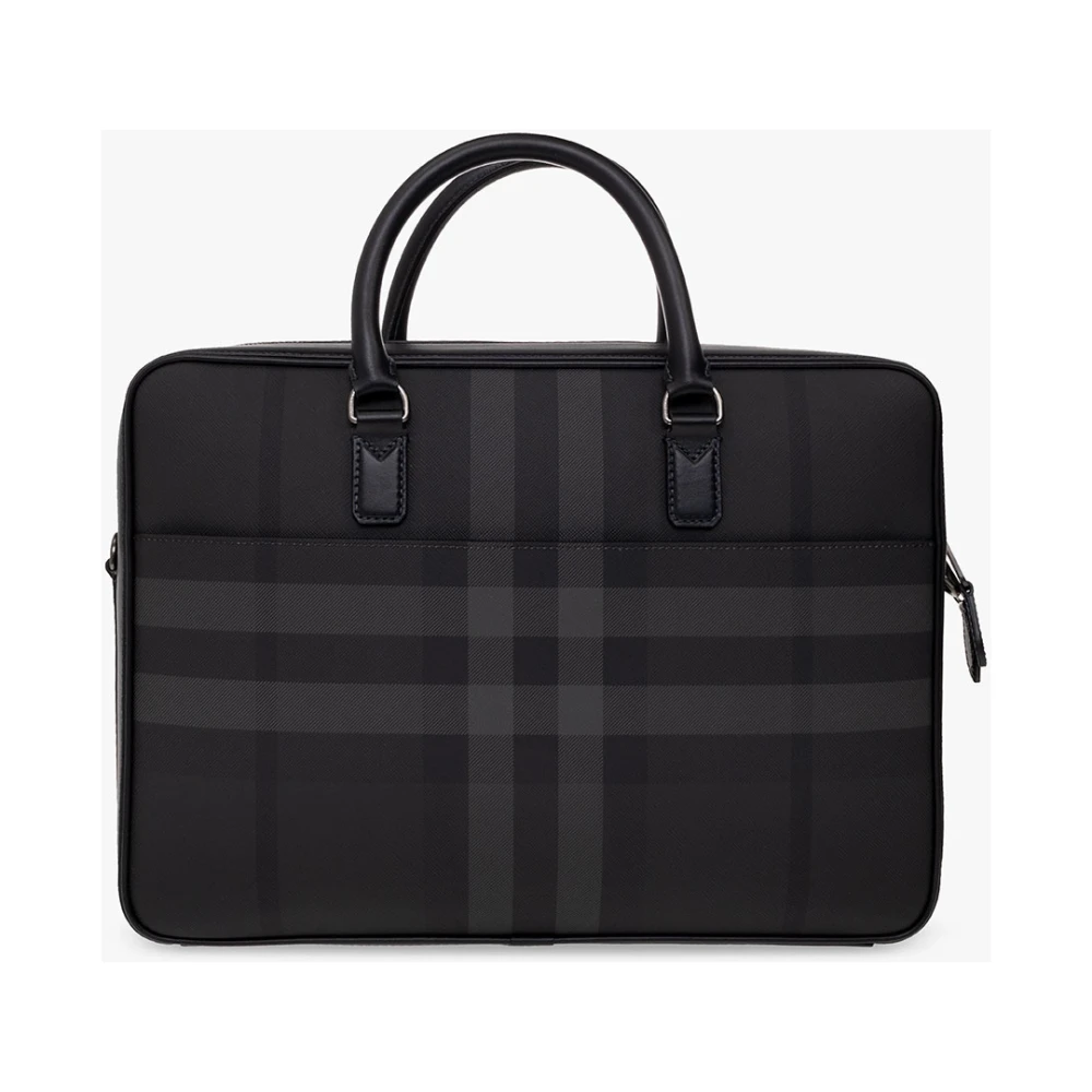 Burberry Laptoptas en koffer Black Heren
