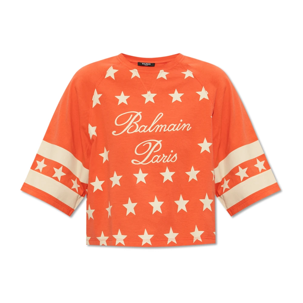 Balmain - Tops > T-Shirts - Red - Balmain - Modalova