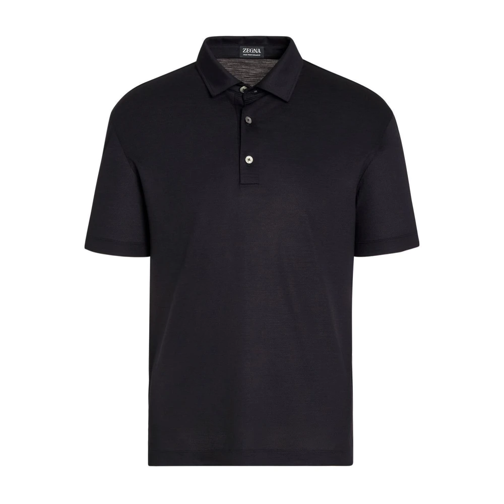 Ermenegildo Zegna Blauwe Navy Polo Blue Heren
