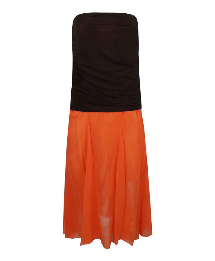 robe-midi-avec-jupe-en-mousseline-de-soie-jersey