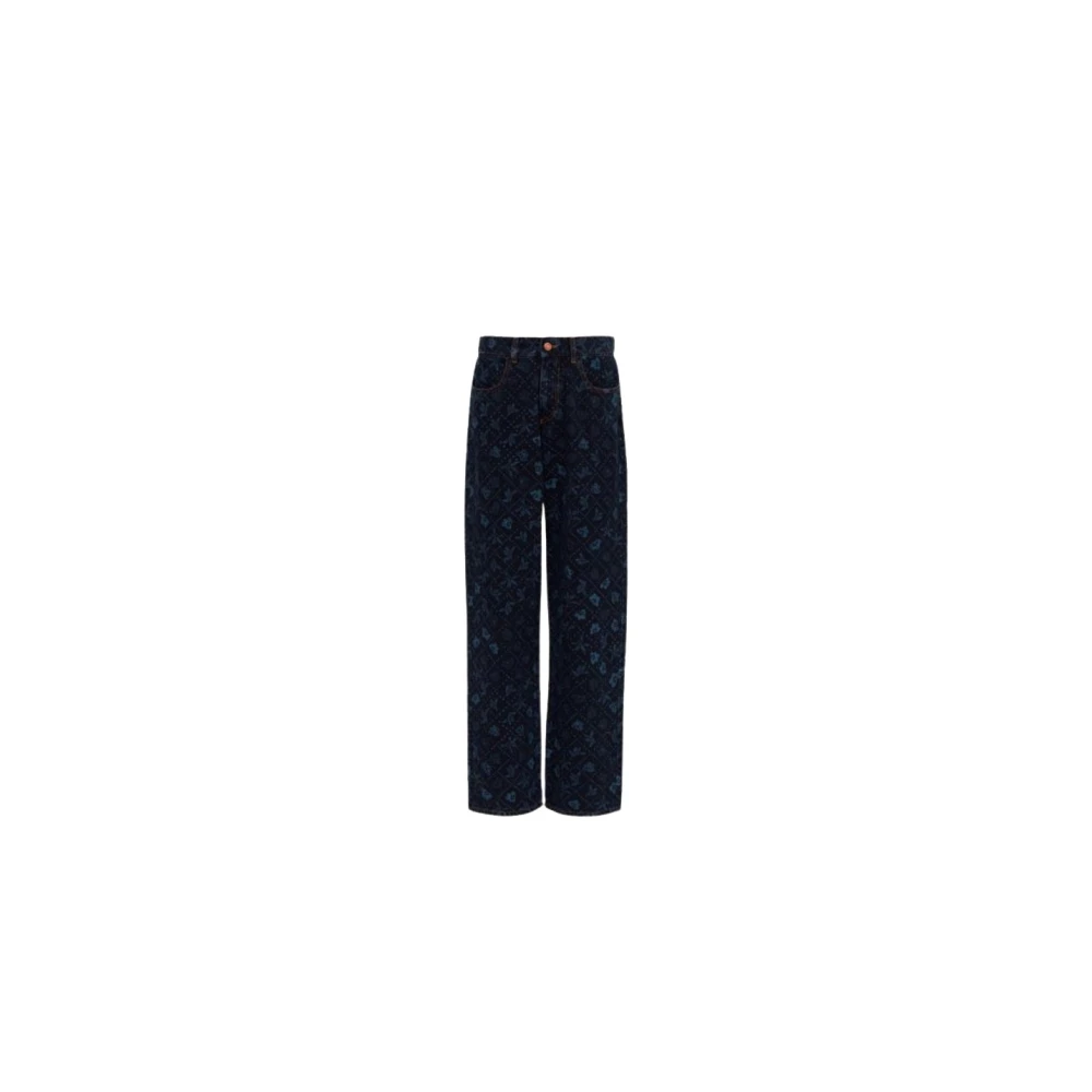 Stilig Tapered Denim Jeans Blå