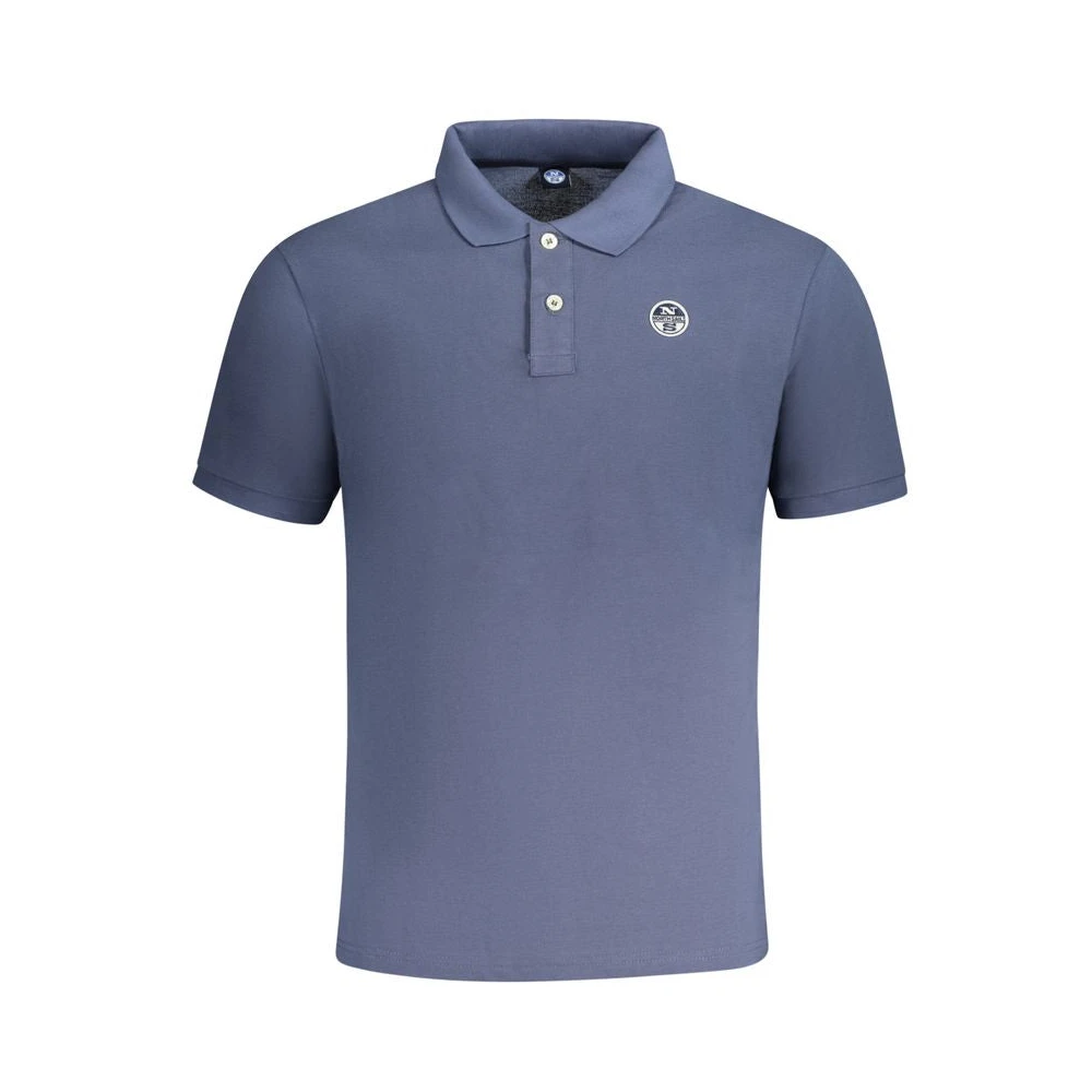 North Sails Blauw Katoenen Poloshirt Blue Heren