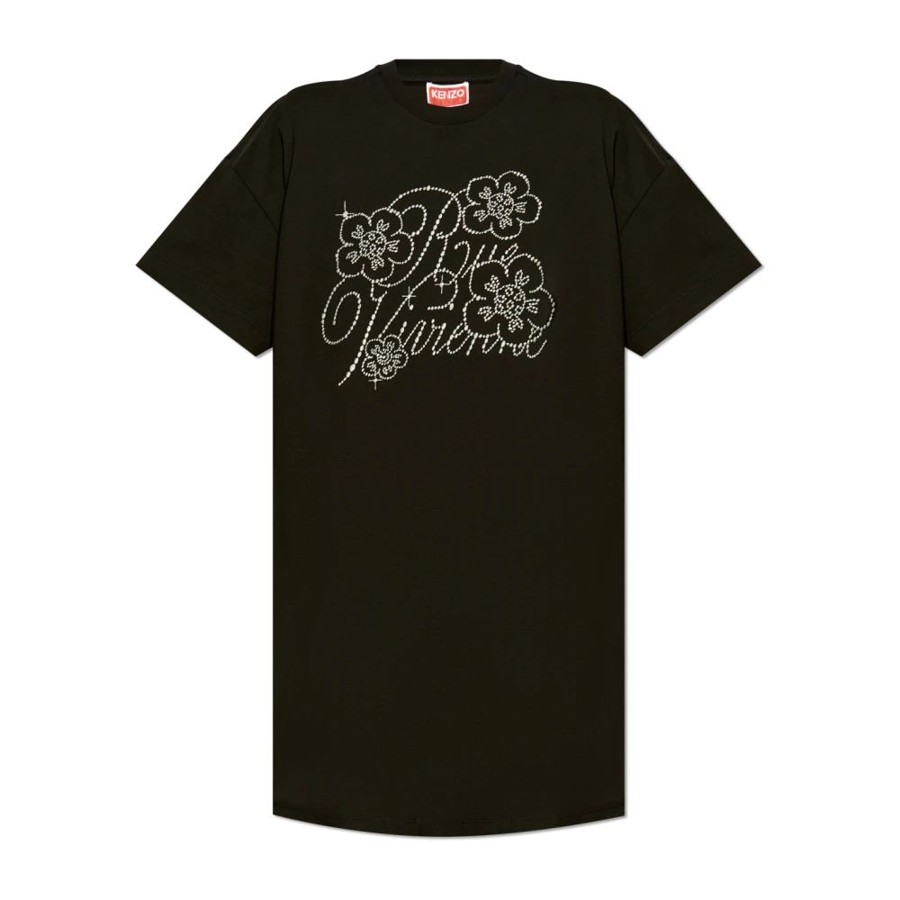 Kenzo T-shirt jurk Black Dames