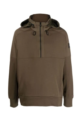 Grön Zip Hoodie Tröja