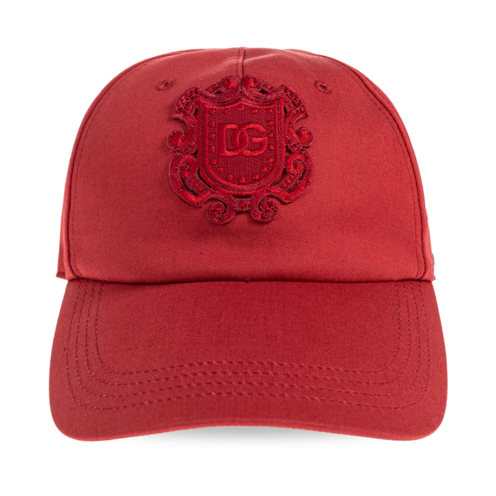 Dolce & Gabbana Mannelijk Rood Accessoires Heren, 59 Cm, Caps