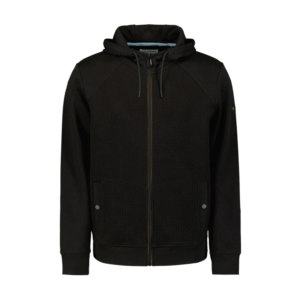 No Excess Capuchon Jacquard Sweater Black Heren