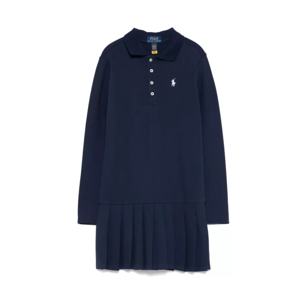 Polo Ralph Lauren Navy Blue Polo Klänning Barn Blue, Flicka