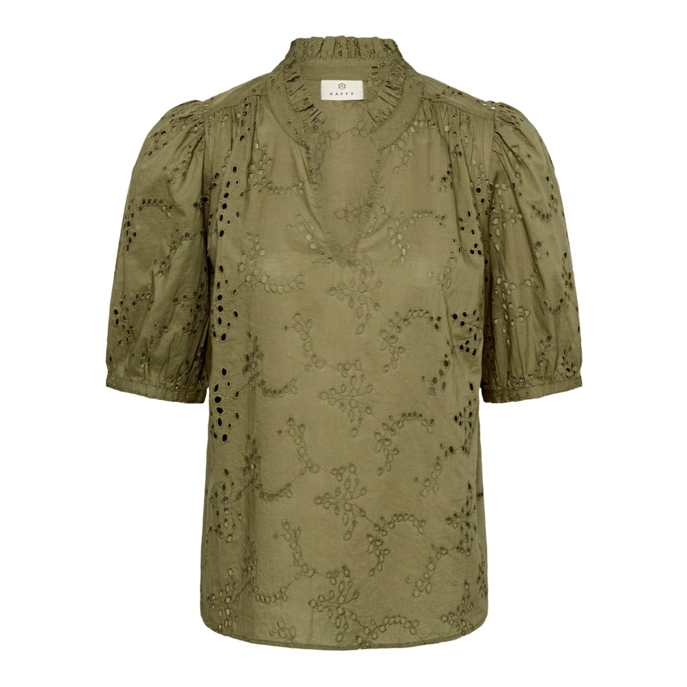Kaffe Damen Vert Bluse Siv - Bild 2
