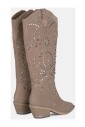 bottes-plates-avec-strass