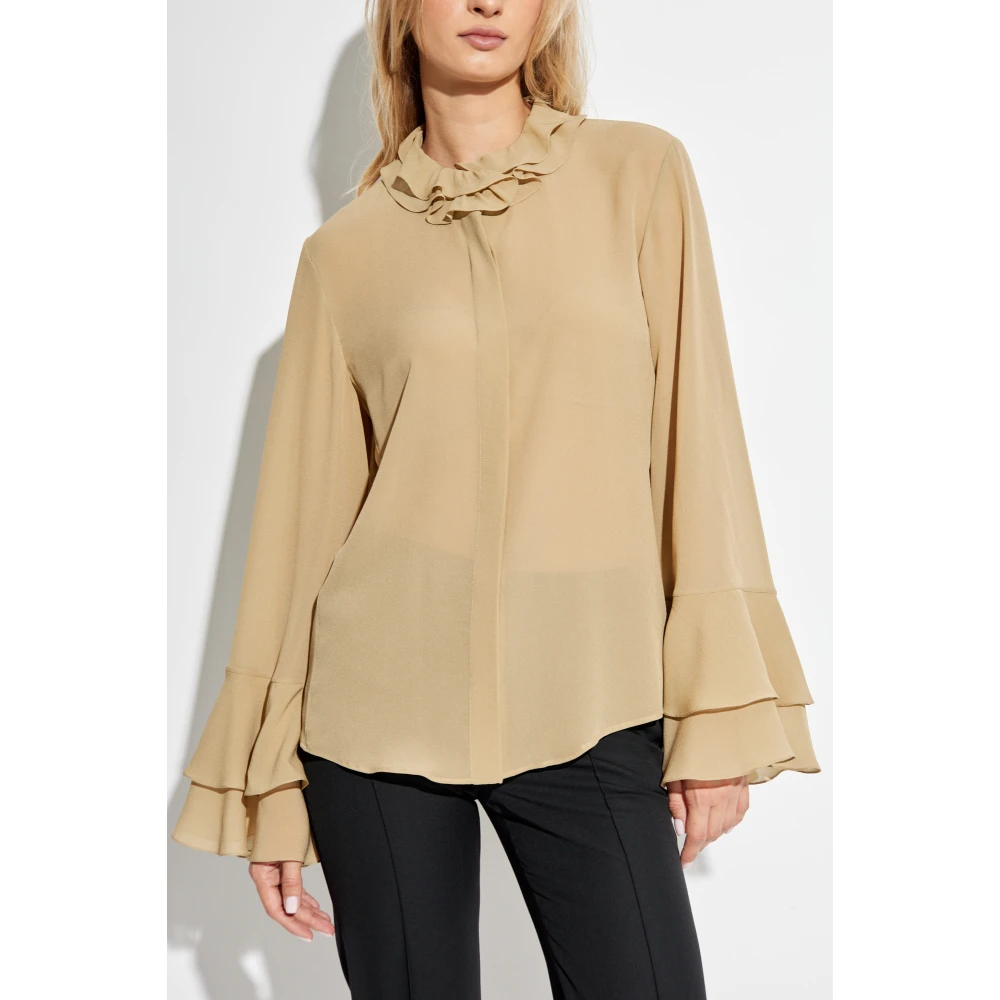 Chloé Zijden overhemd Beige Dames