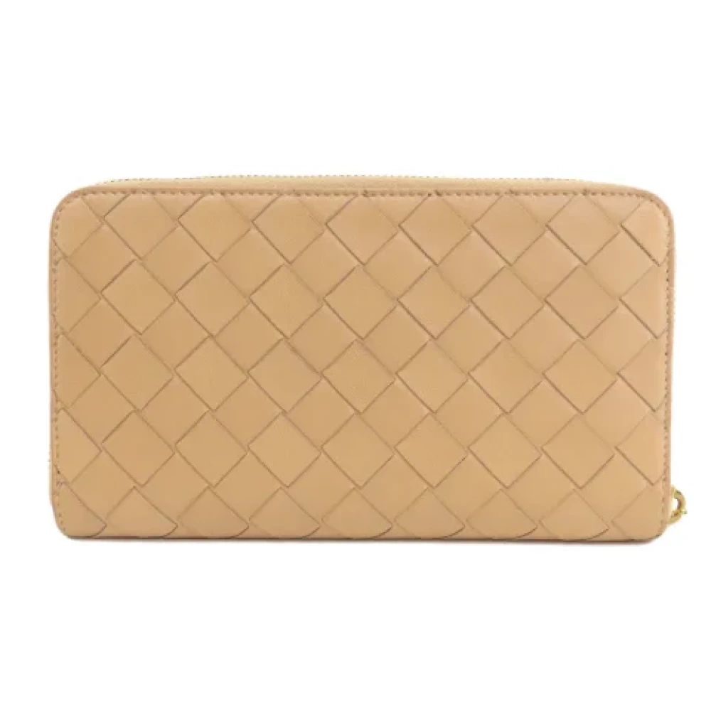 Bottega Veneta Vintage Pre-owned Leather wallets Brown Dames