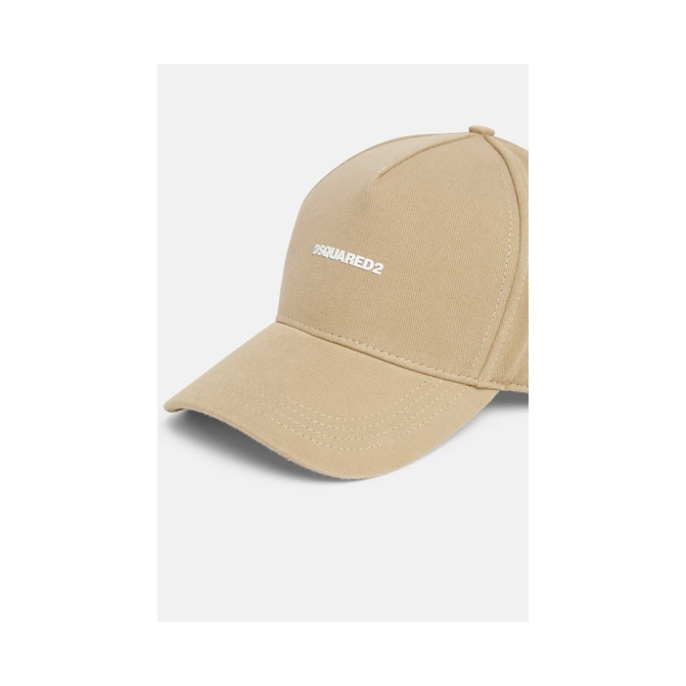 Dsquared2 Geborduurde Logo Baseballpet Beige Dames