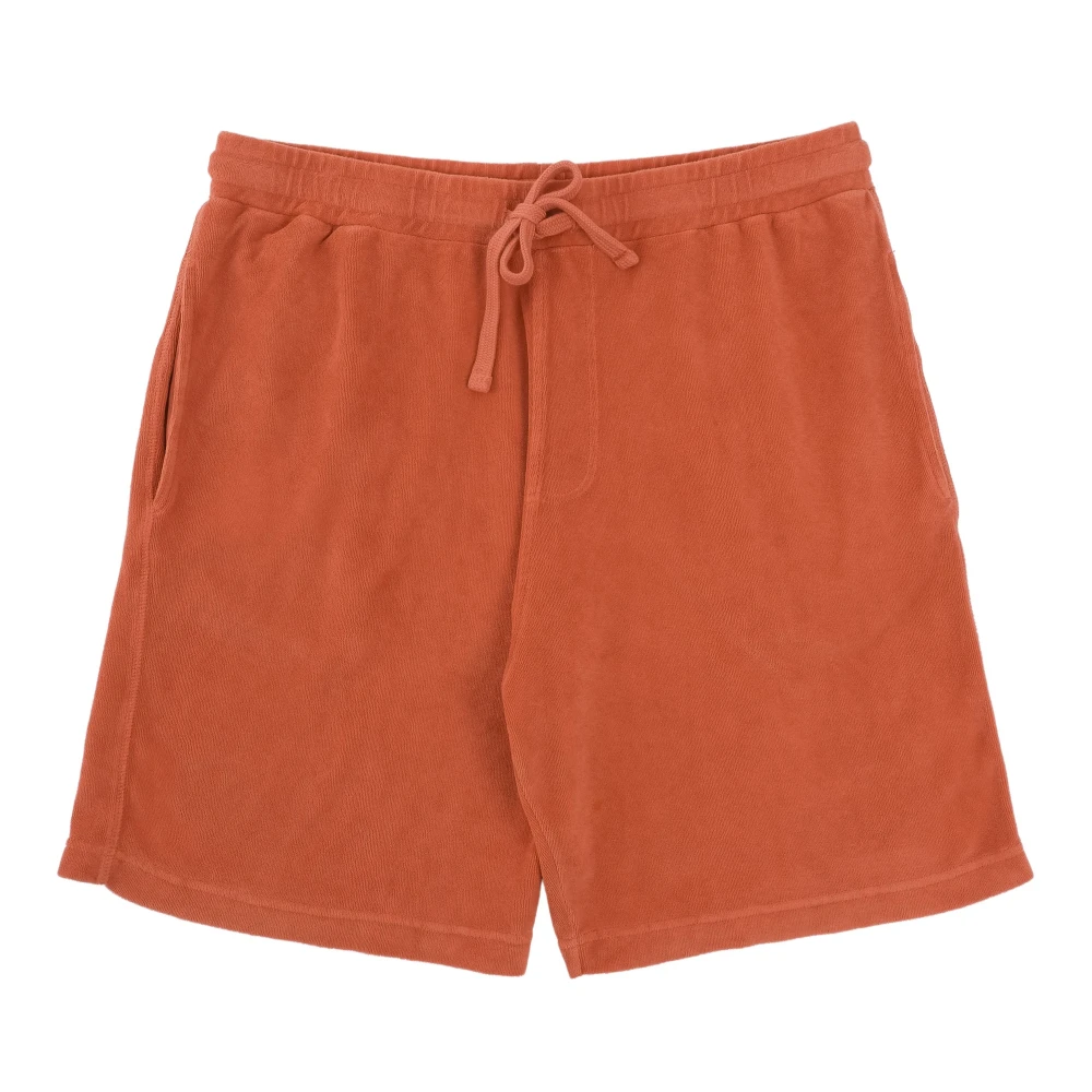 Hartford Ultiem Comfort Bouclette Shorts Orange Heren