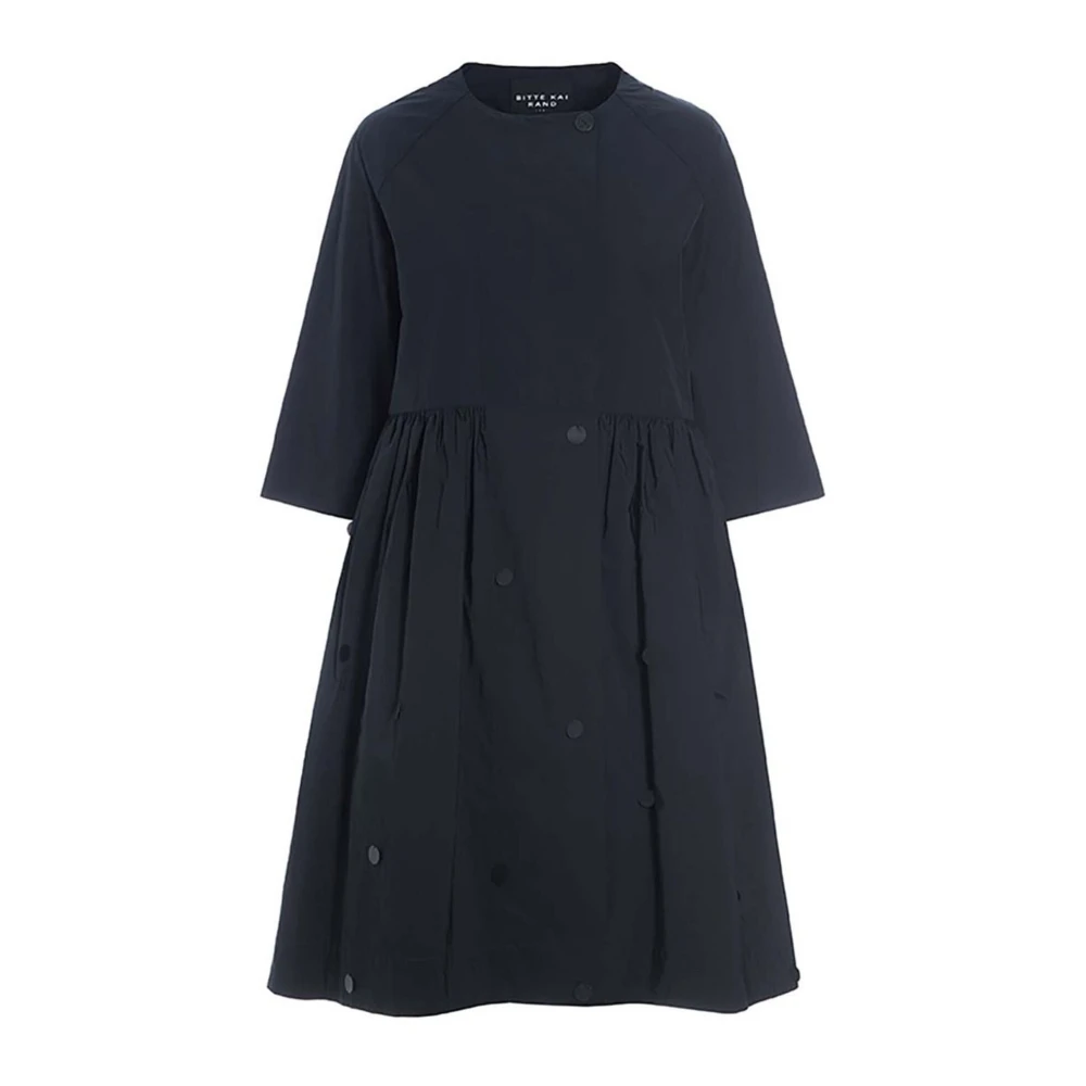 Bitte Kai Rand Zwarte Poplin Jas Jurk met Pailletten Black Dames