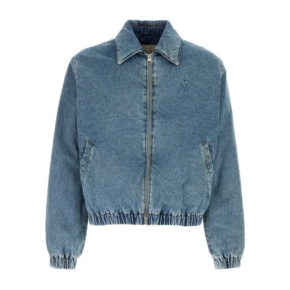 Jackets > Denim Jackets - - Ami Paris - Modalova