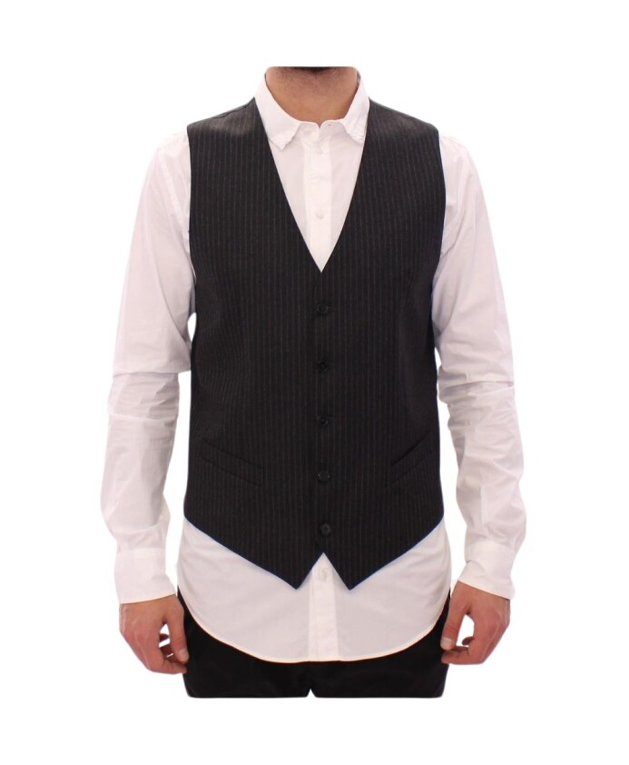 gray-striped-dress-vest-with-logo