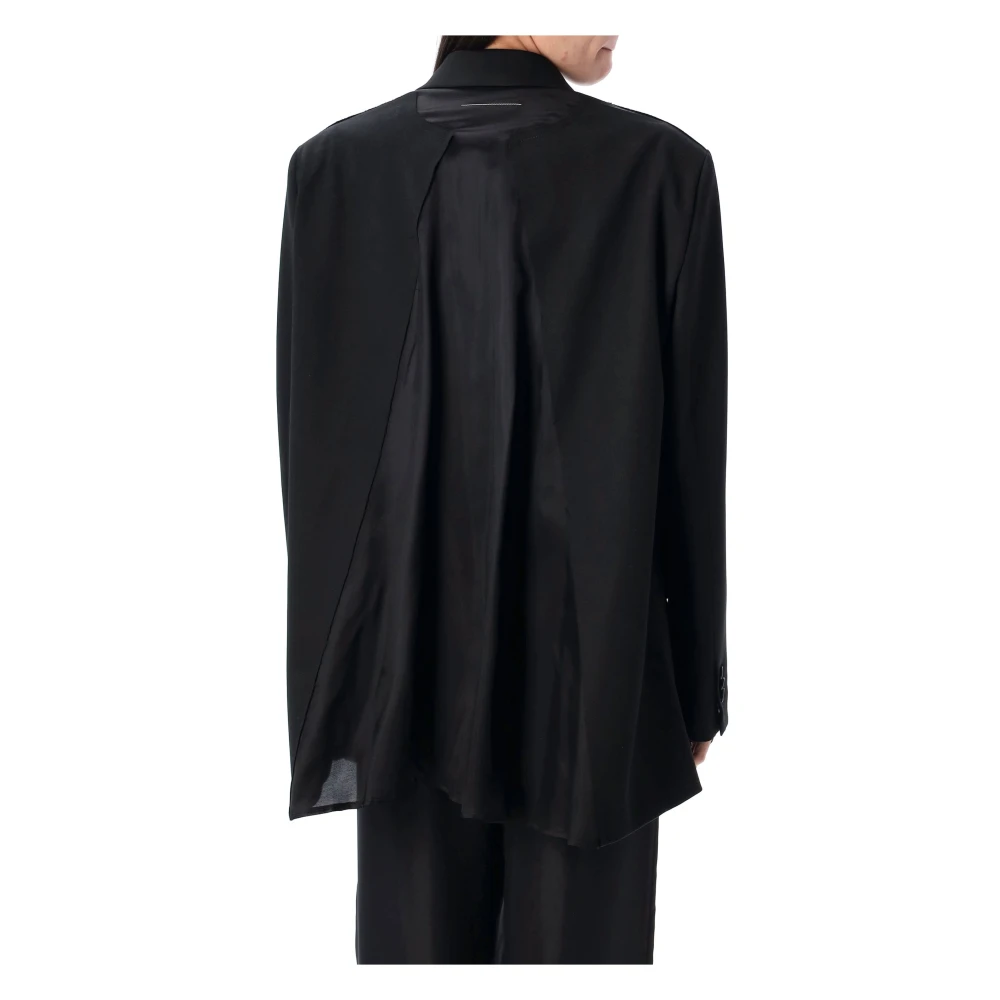 MM6 Maison Margiela Zwarte Blazer Elegant Stijlvol Jasje Black Dames