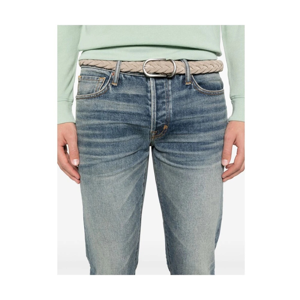 Tom Ford Stijlvolle Jeans voor Mannen Blue Heren