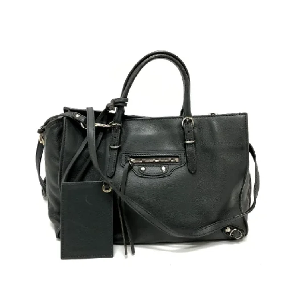 Balenciaga Vintage Pre-owned Leather balenciaga-bags Black Dames