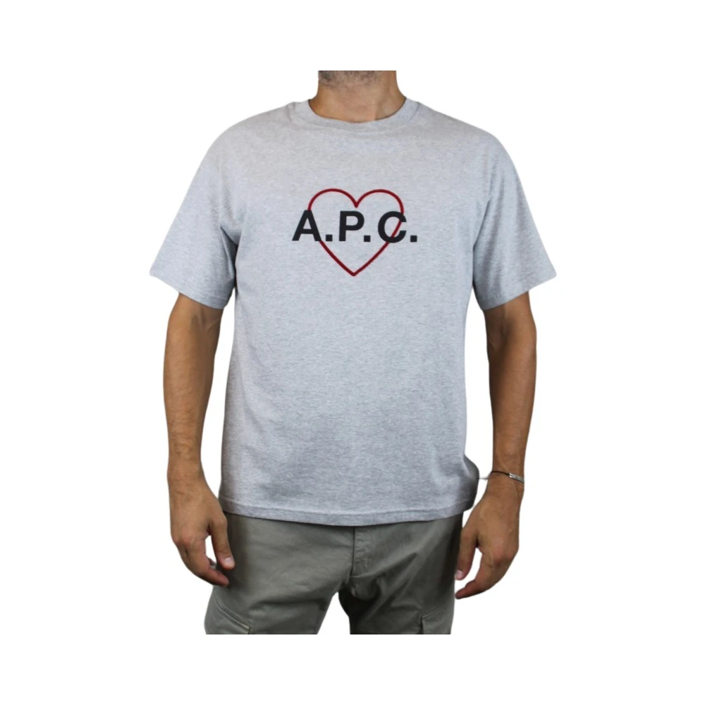 A.p.c. APC Paris T-shirt Grijs Gray Heren