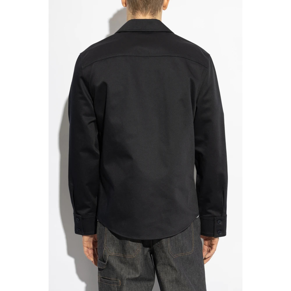 Courrèges Shirt met geborduurd logo Blue Heren