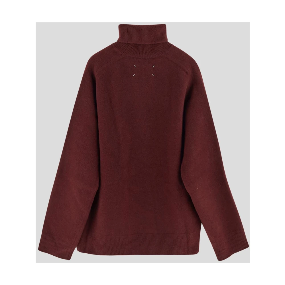 Maison Margiela Wollen Turtleneck Gebreid Red Heren