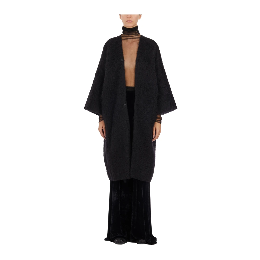 Cortana Open Mohair Trui Black Dames